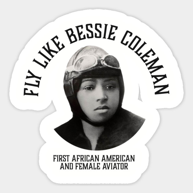 Fly like Bessie Colemen, First African American and female aviator | Black Woman | Black History Magnet by UrbanLifeApparel