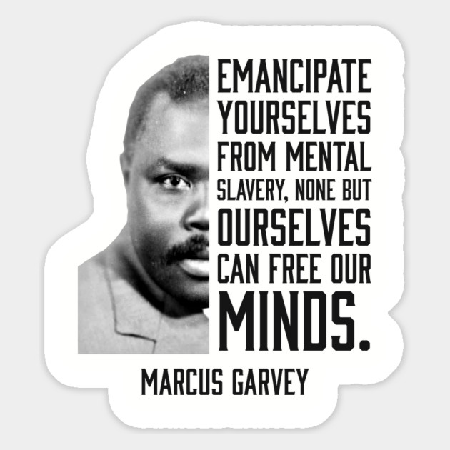 Emancipate yourselves from mental slavery, Marcus Garvey, Black History Magnet by UrbanLifeApparel