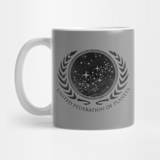 United Planets Vintage Black Mug