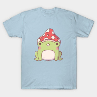 Cute Little Frog With Toadstool T-Shirt