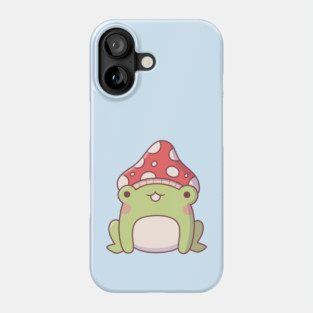 Cute Little Frog With Toadstool Phone Case
