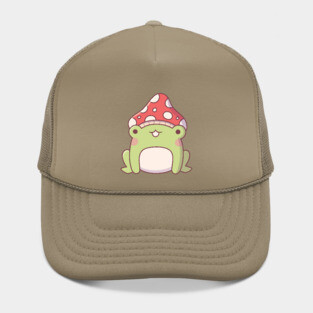 Cute Little Frog With Toadstool Hat