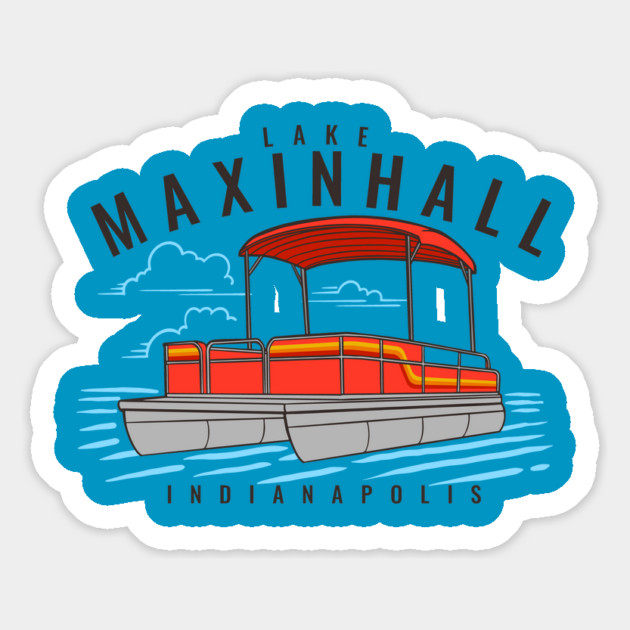 Lake Maxinhall Pontoon Season Magnet by Camp Happy Hour