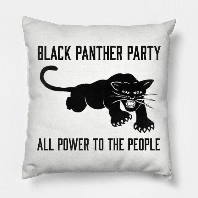 The Black Panther Party, All Power To The People, Black History, Black Lives Matter Pillow by UrbanLifeApparel