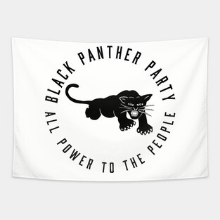 The Black Panther Party, All Power To The People, Black History, Black Lives Matter Tapestry