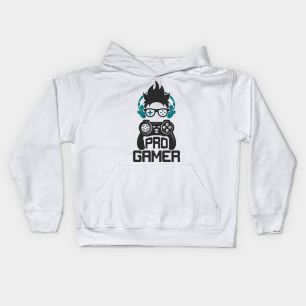 Pro Gamer Kids Hoodie by DrollDrifter