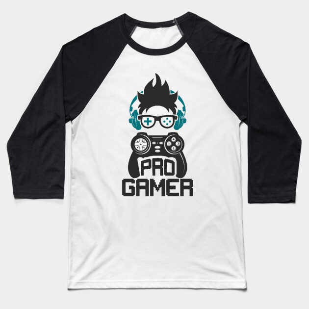 Pro Gamer Baseball T-Shirt by DrollDrifters
