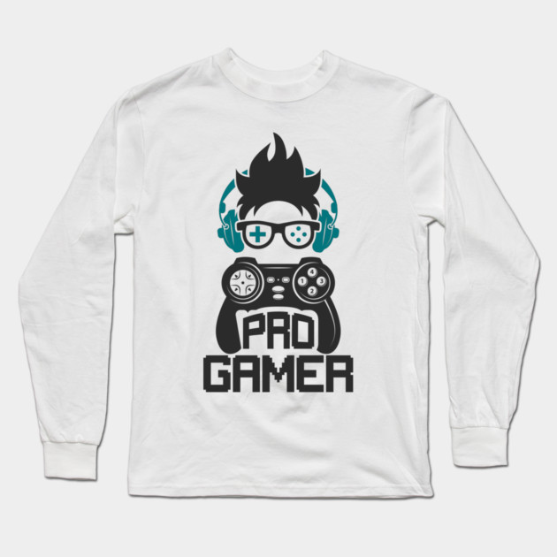 Pro Gamer Long Sleeve T-Shirt by DrollDrifter