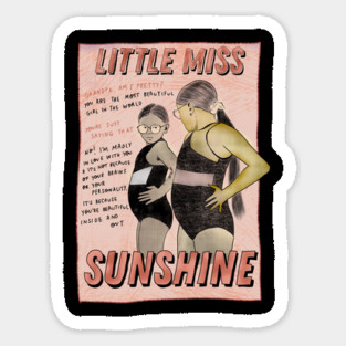 Little Miss sunshine writing Magnet
