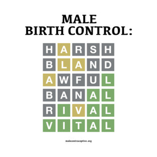 Male Contraception - Word Play! T-Shirt