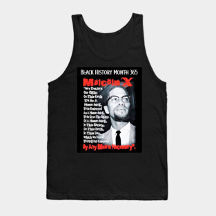Malcolm X By Any Means Necessary Tank Top