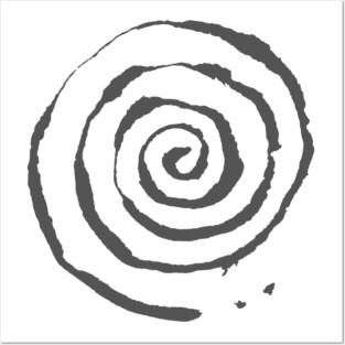 Spiral - Organic Symbol INK Posters and Art