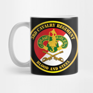 3rd Cavalry Regiment DUI - Red White - Blood and Steel Mug