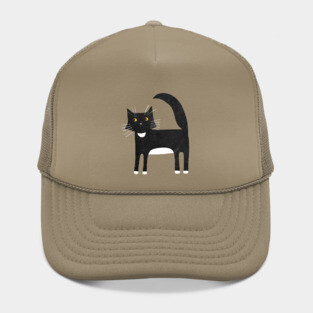 Black and White Tuxedo Cat Hat