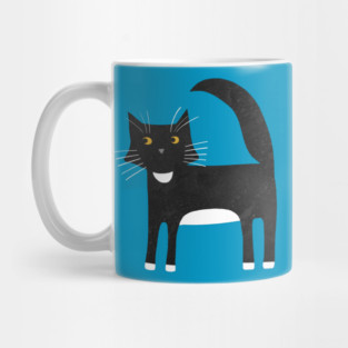 Black and White Tuxedo Cat Mug