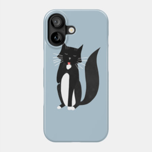 Washing Tuxedo Cat Phone Case