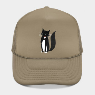 Washing Tuxedo Cat Hat