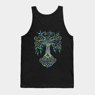 Celtic Tree of Life Multi Colored Tank Top