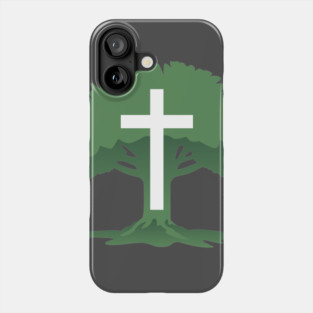 Christian Cross with Tree of Life Phone Case