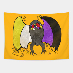 Nonbinary Mothman Tapestry
