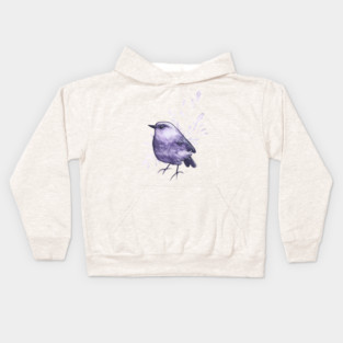 Amethyst bird Kids Hoodie