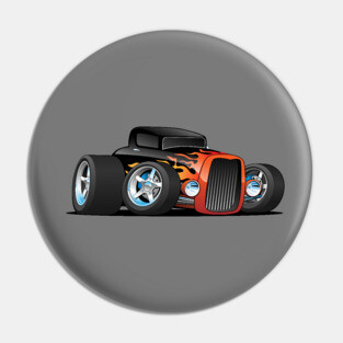 Classic Hot Rod Cartoon Pin