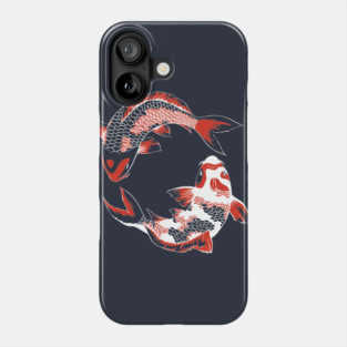 Koi Duo - White Phone Case