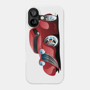 Red Hot Rod Restomod Custom Coupe Phone Case