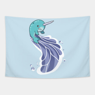 Narwhal Surf Tapestry