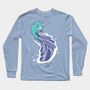 Narwhal Surf Long Sleeve T-Shirt