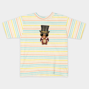 Steampunk Red Dragon Baby Kids T-Shirt