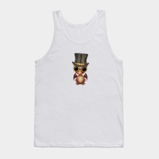 Steampunk Red Dragon Baby Tank Top