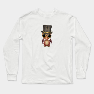 Steampunk Red Dragon Baby Long Sleeve T-Shirt
