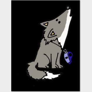 Funny Wolf Whistle Pun Cartoon Posters and Art