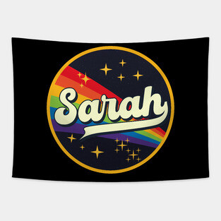 Sarah // Rainbow In Space Vintage Style Tapestry