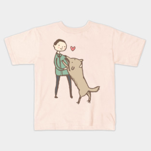 Man & Dog Kids T-Shirt