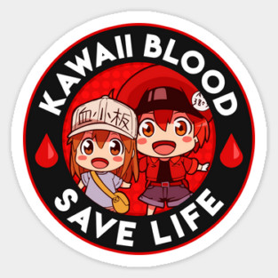 Kawaii Blood Cells Magnet