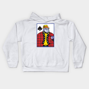 Hipster King of Spades Kids Hoodie