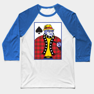 Hipster King of Spades Baseball T-Shirt