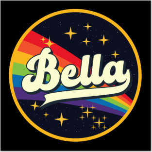 Bella // Rainbow In Space Vintage Style Posters and Art