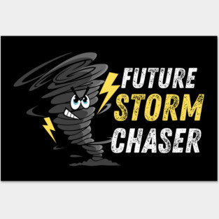 Future Storm Weather Chaser Tornado Kids Posters and Art
