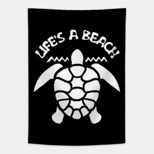 Life's a beach - Sea Turtle Tapestry