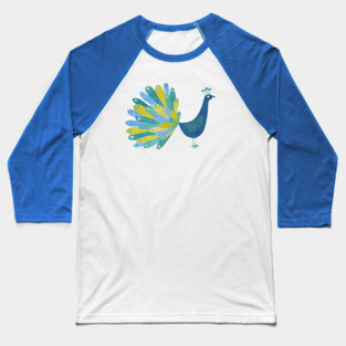 Peacock Baseball T-Shirt