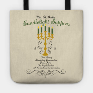 Mrs H Bucket Candlelight Suppers Tote