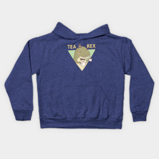 Cute Dinosaur Tea Rex Trex Pun Kids Hoodie