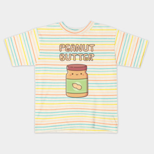 Cute Peanut Butter Jar Doodle Kids T-Shirt