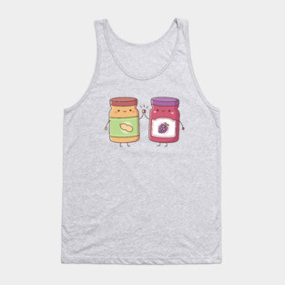 Cute High Five Peanut Butter and Jelly Best Friends Tank Top