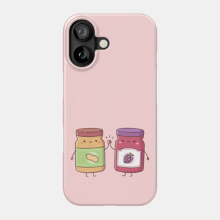 Cute High Five Peanut Butter and Jelly Best Friends Phone Case