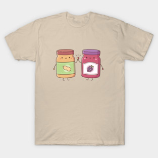 Cute High Five Peanut Butter and Jelly Best Friends T-Shirt