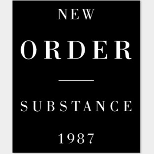 New Order Substance Posters and Art